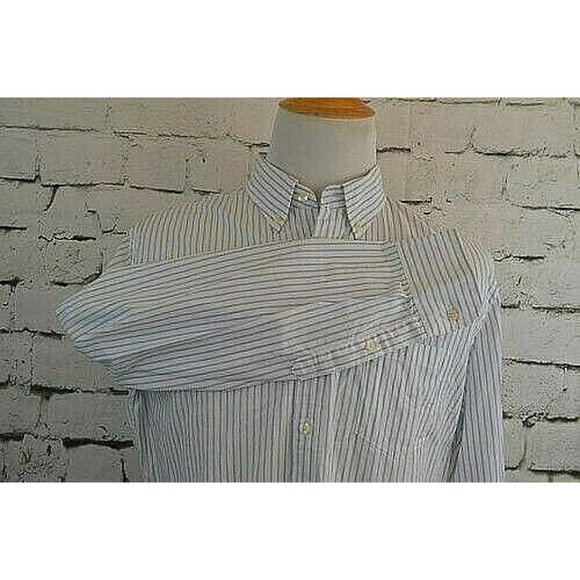 J.Crew Men's Button Down Long Sleeve Striped Long Sleeve Dress Shirt Size Large - Picture 3 of 11